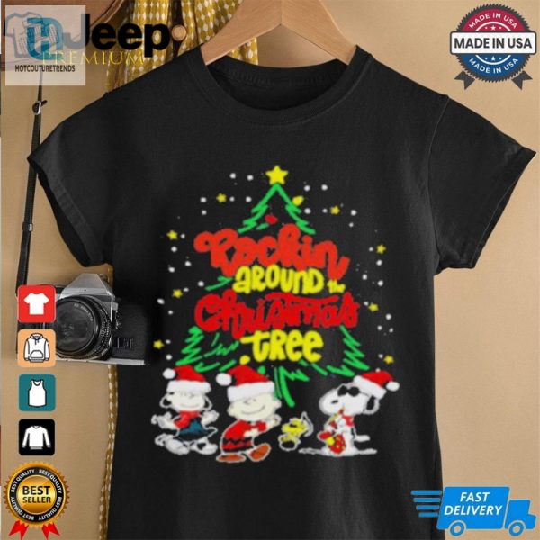 Rockin Peanut Around Christmas Tree Shirt hotcouturetrends 1 2