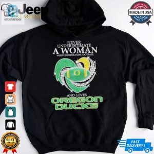 Official Never Underestimate A Woman Who Understand Football And Loves Oregon Ducks X Heart Diamond Shirt hotcouturetrends 1 3