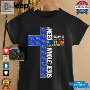 Arizona Cardinals All I Need Today Is A Little Bit Of Autism Awareness And A Whole Lot Of Jesus Shirt hotcouturetrends 1 2