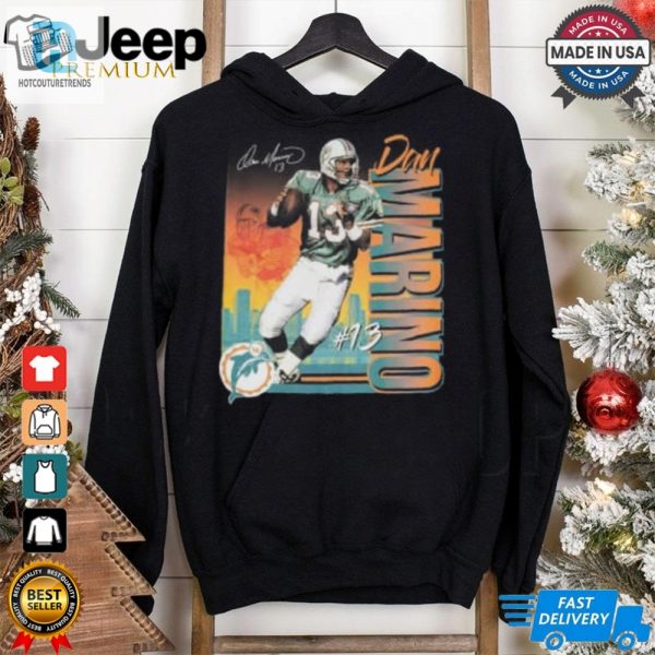 Dan Marino Miami Dolphins Mitchell Ness Classic Photo T Shirt hotcouturetrends 1