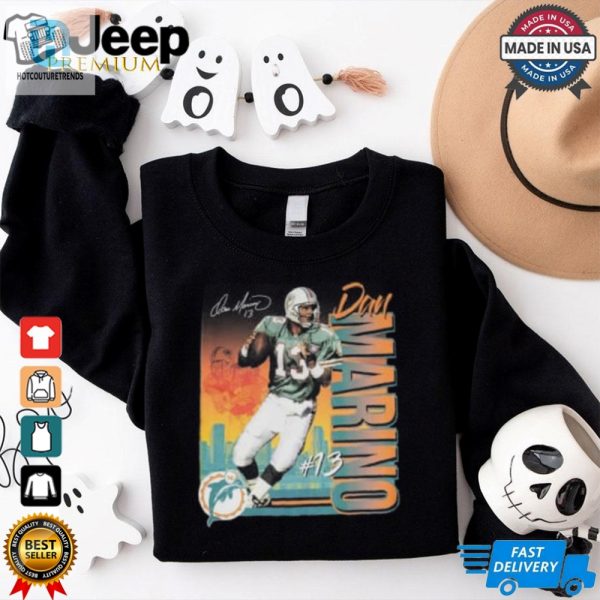 Dan Marino Miami Dolphins Mitchell Ness Classic Photo T Shirt hotcouturetrends 1 1