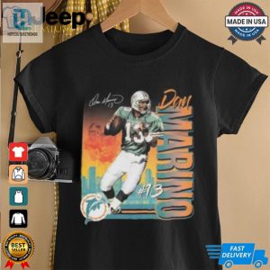 Dan Marino Miami Dolphins Mitchell Ness Classic Photo T Shirt hotcouturetrends 1 2