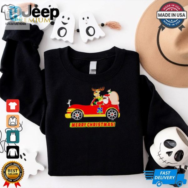 Santas Driving New Car Merry Christmas Shirt hotcouturetrends 1 1