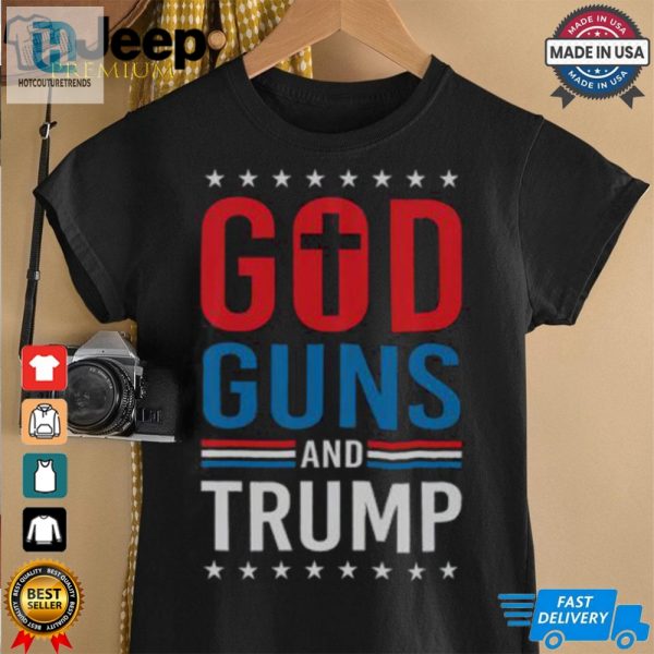 Awesome God Guns And Trump 2024 Election T Shirt hotcouturetrends 1 2