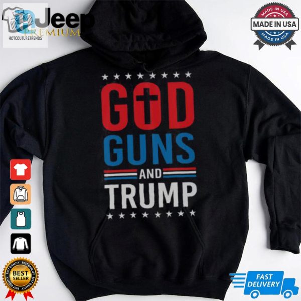 Awesome God Guns And Trump 2024 Election T Shirt hotcouturetrends 1 3