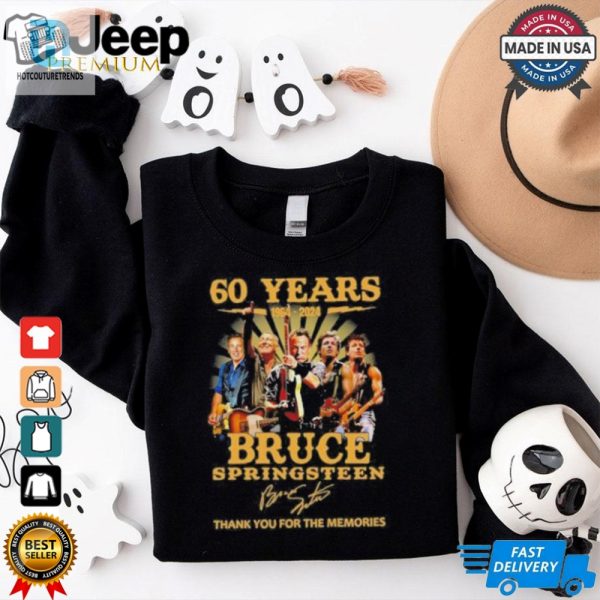 Official Bruce Springsteen 60 Years 1964 2024 Thank You For The Memories Signatures Shirt hotcouturetrends 1 1