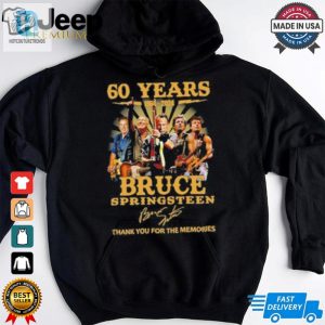 Official Bruce Springsteen 60 Years 1964 2024 Thank You For The Memories Signatures Shirt hotcouturetrends 1 3