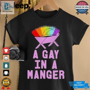 Official Gay In A Manger Christmas Jumper Shirt hotcouturetrends 1 2