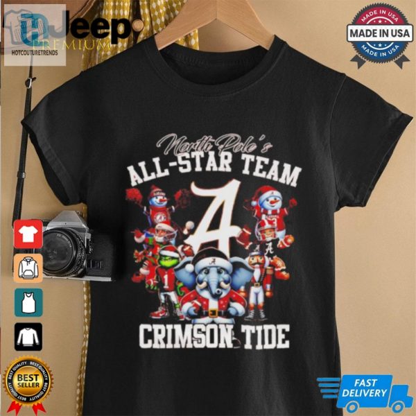 North Poles All Star Team Crimson Tide Christmas Shirt hotcouturetrends 1 2