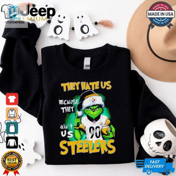 Grinch They Hate Us Because Aint Us Pittsburgh Steelers Shirt hotcouturetrends 1 1