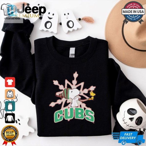 South Bend Cubs Snoopy And Woodstock Christmas Shirt hotcouturetrends 1 1