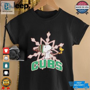 South Bend Cubs Snoopy And Woodstock Christmas Shirt hotcouturetrends 1 2