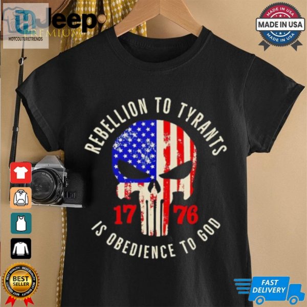 Punisher Skull Rebellion To Tyrants Is Obedience To God T Shirt hotcouturetrends 1 2