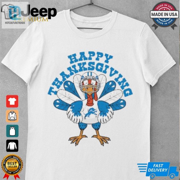 Detroit Lions Turkey Happy Thanksgiving T Shirt hotcouturetrends 1