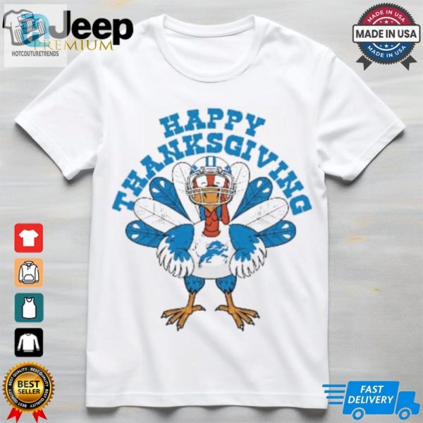 Detroit Lions Turkey Happy Thanksgiving T Shirt hotcouturetrends 1 2