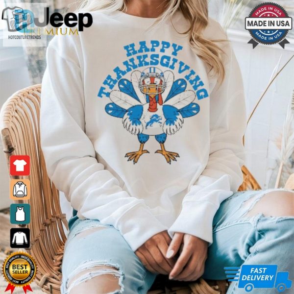 Detroit Lions Turkey Happy Thanksgiving T Shirt hotcouturetrends 1 3