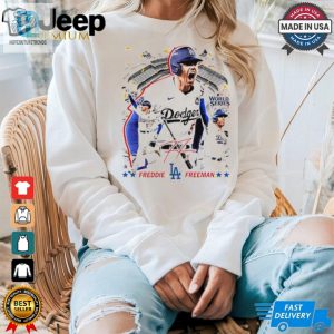 Freddie Freeman Los Angeles Dodgers World Series Champions Signature Graphic Shirt hotcouturetrends 1 3