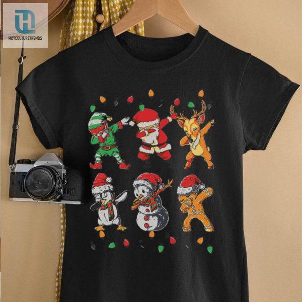 Dabbing Santa Elf Friends Christmas Girls Xmas Shirt hotcouturetrends 1