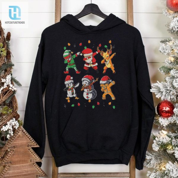 Dabbing Santa Elf Friends Christmas Girls Xmas Shirt hotcouturetrends 1 2