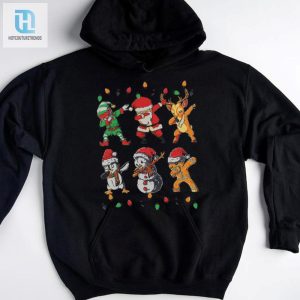 Dabbing Santa Elf Friends Christmas Girls Xmas Shirt hotcouturetrends 1 3