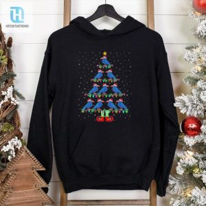 Official Christmas Tree Lights Santa Hat Elf Crow Xmas Tree Ugly Sweater Merry Christmas 2024 T Shirt hotcouturetrends 1 2