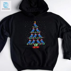 Official Christmas Tree Lights Santa Hat Elf Crow Xmas Tree Ugly Sweater Merry Christmas 2024 T Shirt hotcouturetrends 1 3