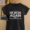 Trump He Won Again 2024 Hurting Your Feelings Isnt A Crime Shirt hotcouturetrends 1