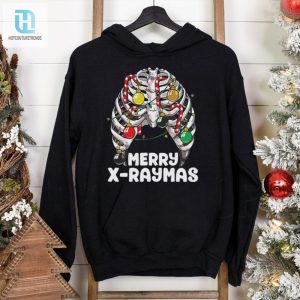 Merry Xraymas Creepy Christmas Ribcage Skeleton Xmas Shirt hotcouturetrends 1 2