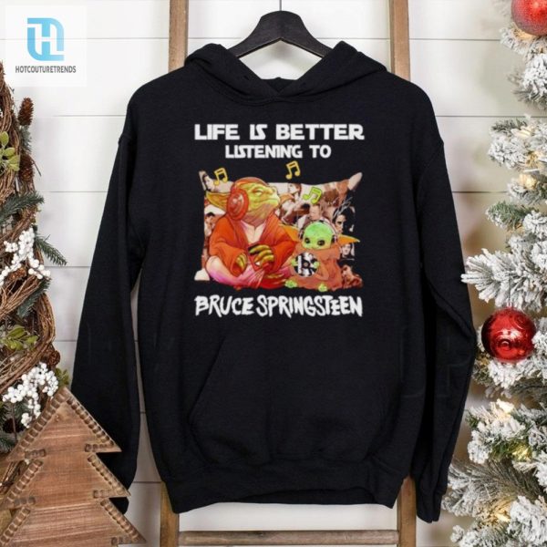 Yoda Life Is Better Listening To Bruce Springsteen Shirt hotcouturetrends 1 2