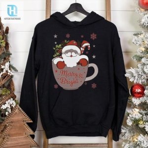 Merry And Bright Christmas Cute Santa Funny Family Xmas Shirt hotcouturetrends 1 2