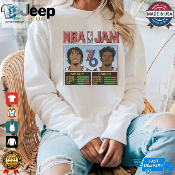 Official Nba Jam 76Ers City Maxey And Embiid Shirt hotcouturetrends 1