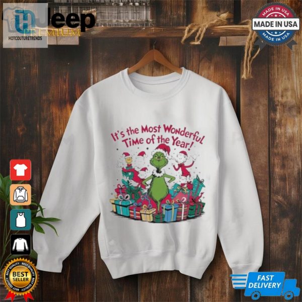 Grinch Its The Most Wonderful Time Of The Year Christmas Shirt hotcouturetrends 1 2