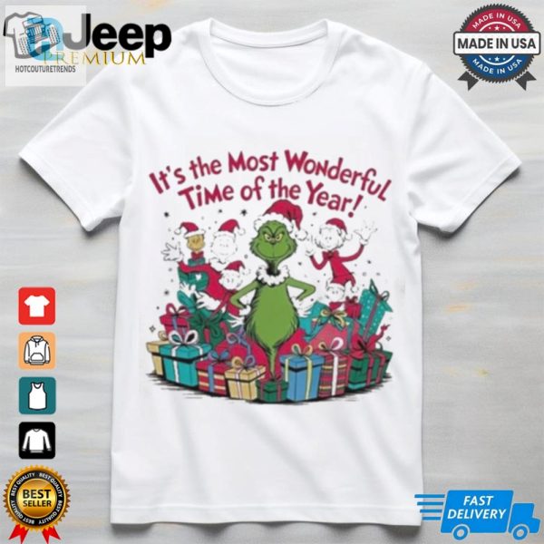 Grinch Its The Most Wonderful Time Of The Year Christmas Shirt hotcouturetrends 1 3