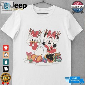 Reindeer Daisy And Minnie Relaxed Unisex T Shirt hotcouturetrends 1 1