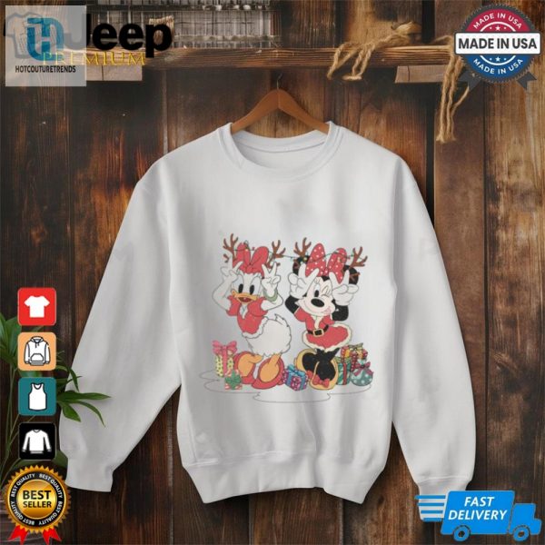 Reindeer Daisy And Minnie Relaxed Unisex T Shirt hotcouturetrends 1 2