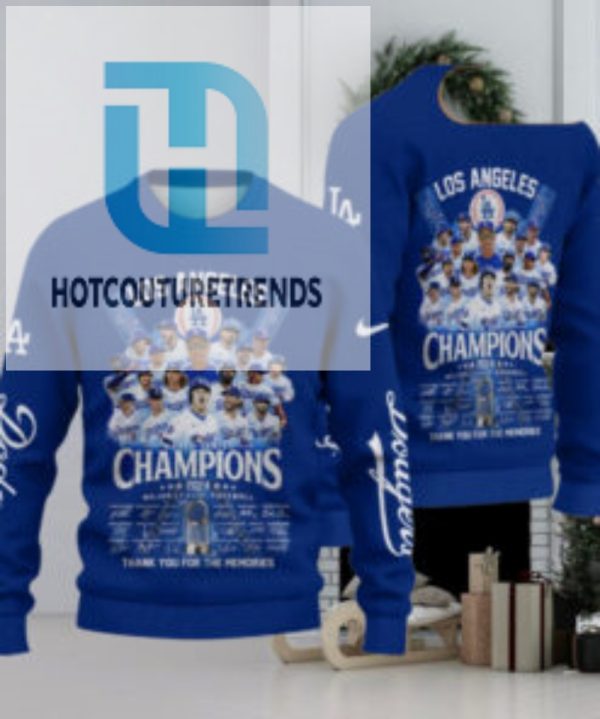 Los Angeles Dodgers 2024 World Champions Ugly Sweater hotcouturetrends 1 1