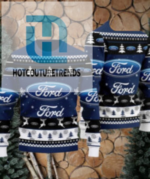 Ford 2024 Christmas Navy Ugly Sweater hotcouturetrends 1