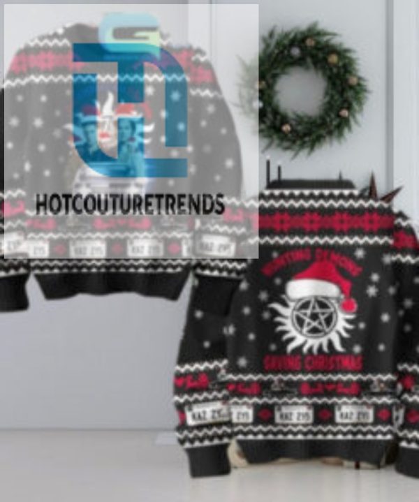 Supernatural Hunting Demon Saving Christmas Ugly Sweater hotcouturetrends 1 1