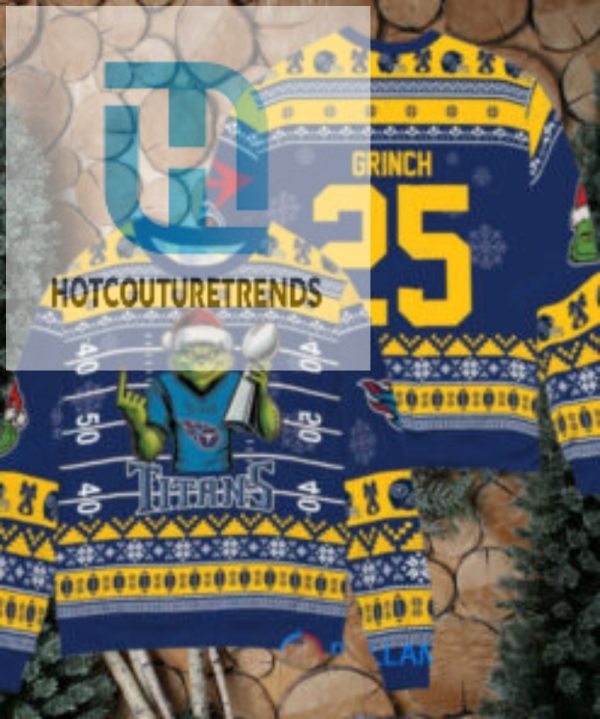 Tennessee Titans X Grinch Christmas Dr. Seuss How The Grinch Stole Christmas With Super Bowl Trophy Custom Ugly Christmas Sweater hotcouturetrends 1