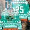 Miami Dolphins X Grinch Christmas Dr. Seuss How The Grinch Stole Christmas With Super Bowl Trophy Custom Ugly Christmas Sweater hotcouturetrends 1