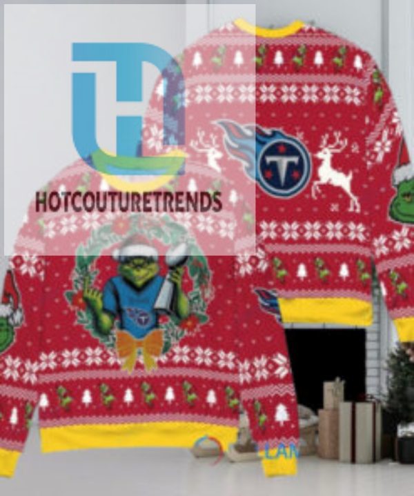 Tennessee Titans X Grinch Nfl Dr. Seuss How The Grinch Stole Christmas With Super Bowl Trophy Ugly Christmas Sweater Red hotcouturetrends 1 1