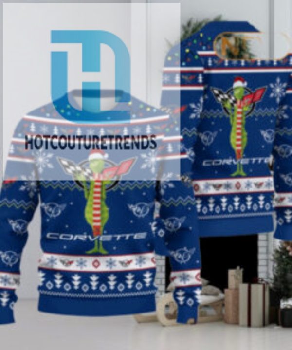 The Grinch X Chevrolet Corvette Christmas Ugly Sweater hotcouturetrends 1 1