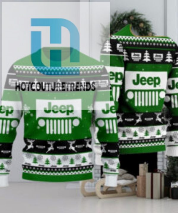 Jeep 2024 Christmas Green Ugly Sweater hotcouturetrends 1 1