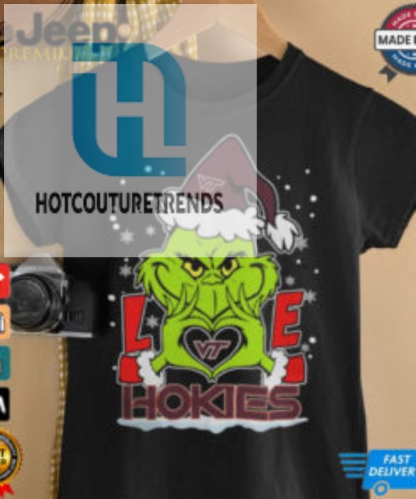 The Grinch Love Heart 2024 Virginia Tech Hokies Football Christmas Shirt hotcouturetrends 1