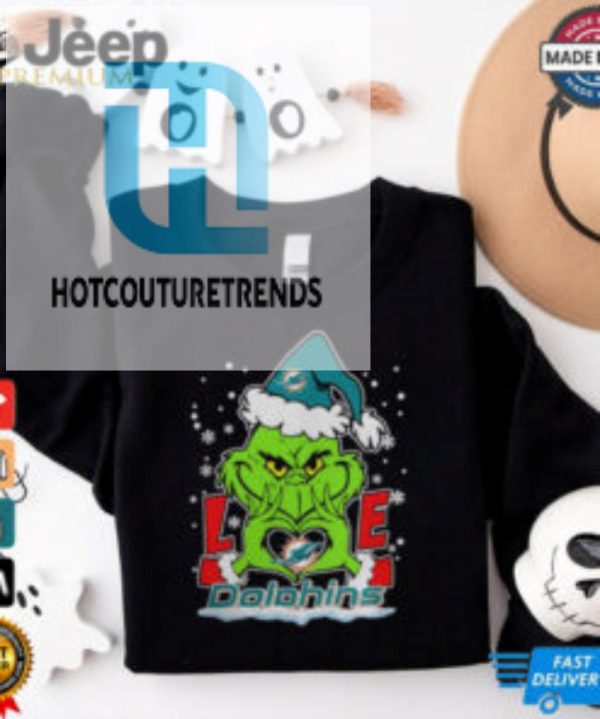 The Grinch Love Heart 2024 Miami Dolphins Football Christmas Shirt hotcouturetrends 1 3