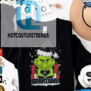 The Grinch Love Heart 2024 Michigan State Spartans Football Christmas Shirt hotcouturetrends 1 3