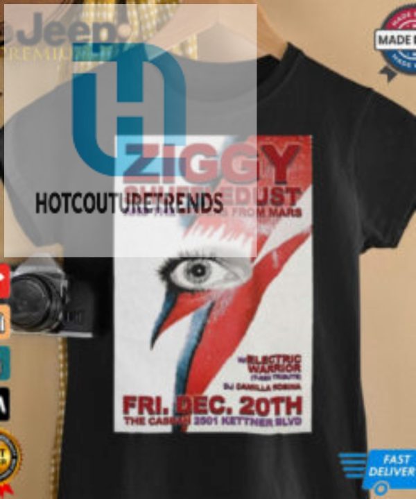 Official Ziggy Shuffledust And The Spiders From Mars December 2024 At The Casbah In San Diego Ca Poster Shirt hotcouturetrends 1