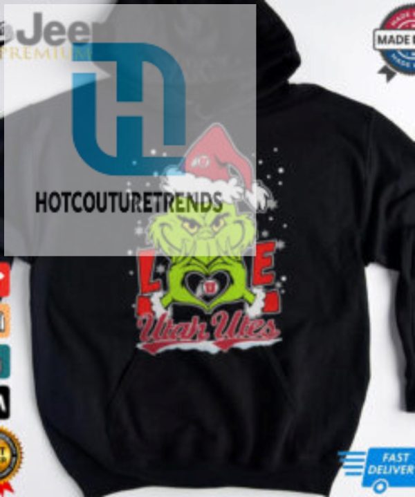 The Grinch Love Heart 2024 Utah Utes Football Christmas Shirt hotcouturetrends 1 1