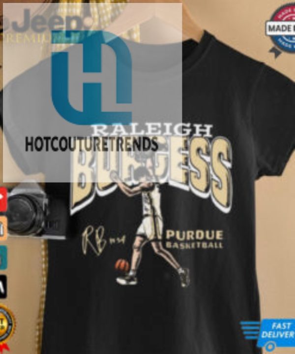 Official Raleigh Burgess Illustrated Purdue Boilermakers Basketball Signature T Shirt hotcouturetrends 1