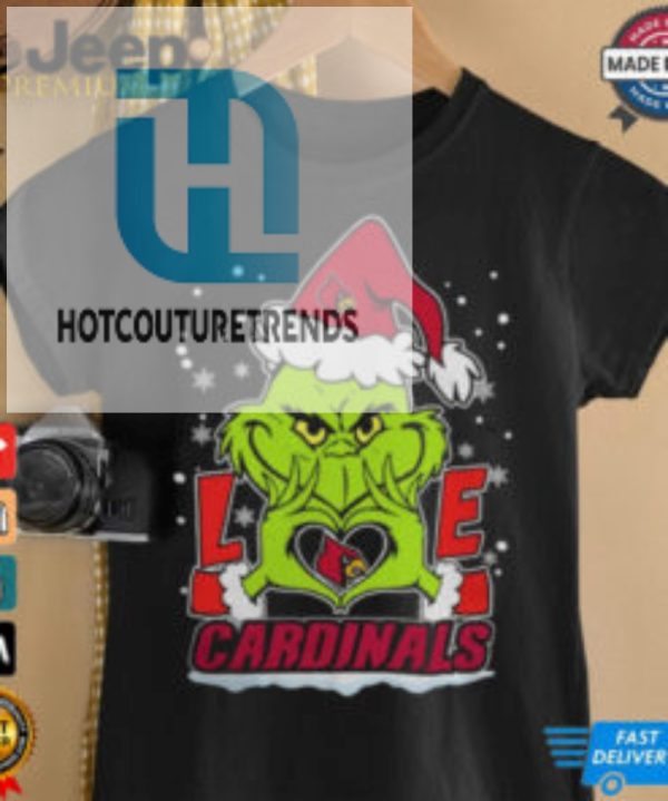 The Grinch Love Heart 2024 Louisville Cardinals Football Christmas Shirt hotcouturetrends 1